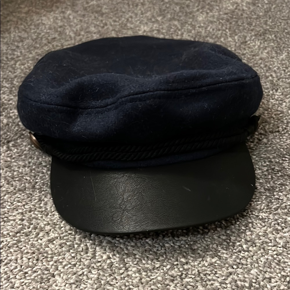 Universal Thread Navy and Black Baker Boy Cap